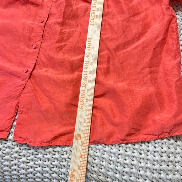 Vintage Silk Coral Blouse XXL - Picture 5 of 7